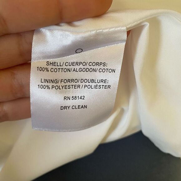 New Gal Meets Glam Anthropologie Floral Tie Shoulder Dress Size 0 White Romantic - Picture 10 of 13